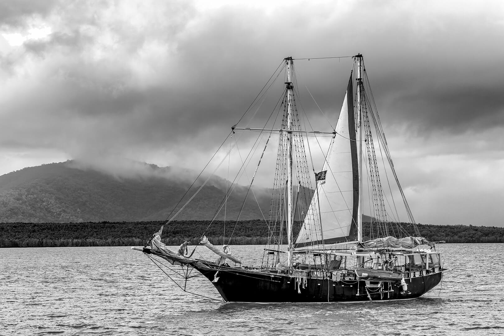 Honour For Print C029 Sails Down Before The Stormjpeg By Bob Garnett