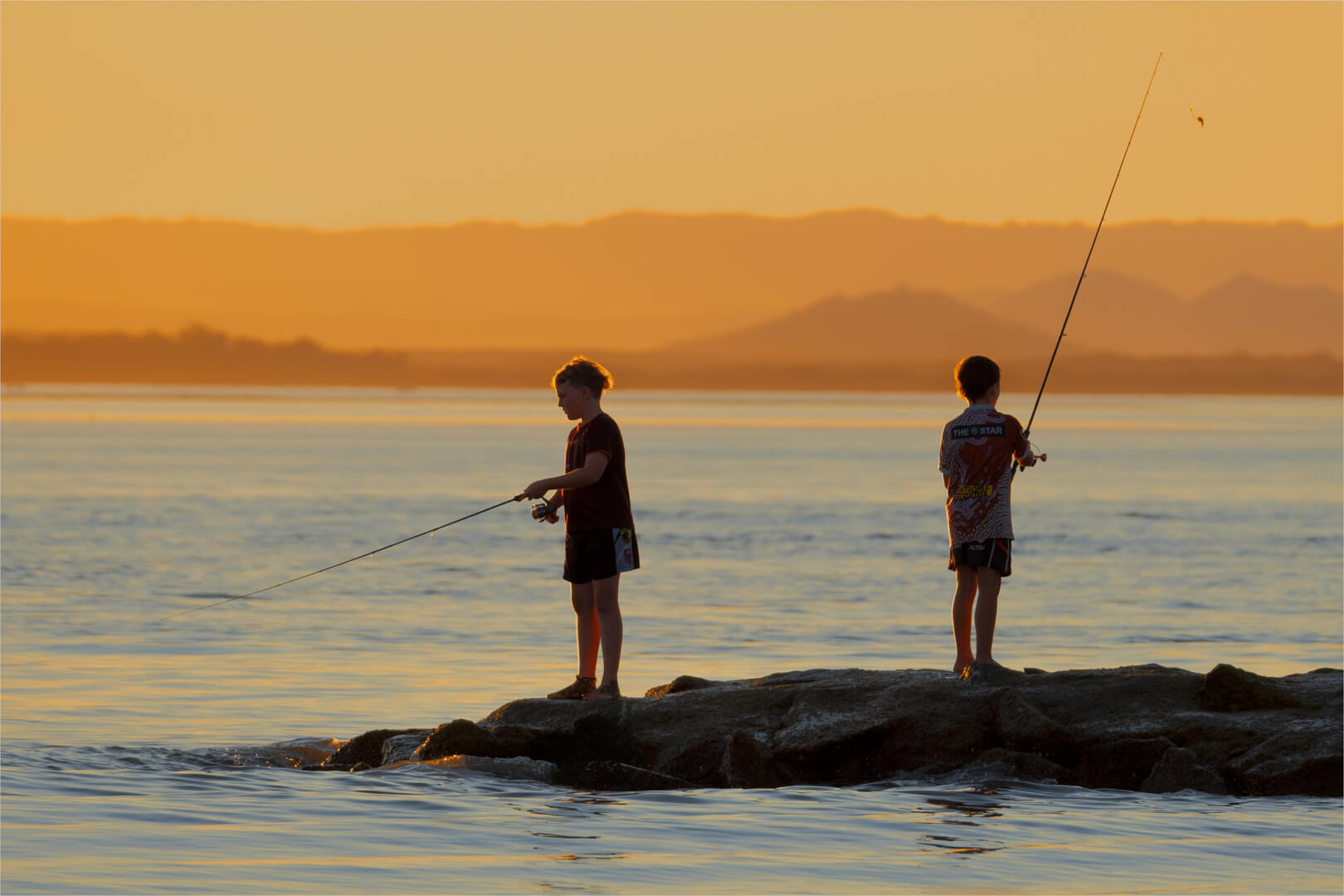 1st For Digital  Boys Fishing By Suzanne Edgeworth
