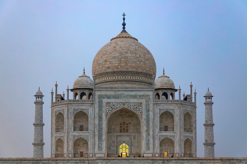 Merit For Taj Mahal At Dusk By Sandra Anderson