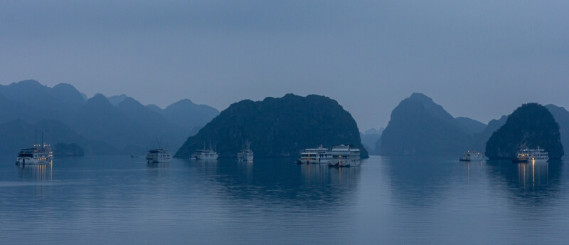 Merit For Digital Foggy Morning In Halong Bay By Swarna Wijesekera
