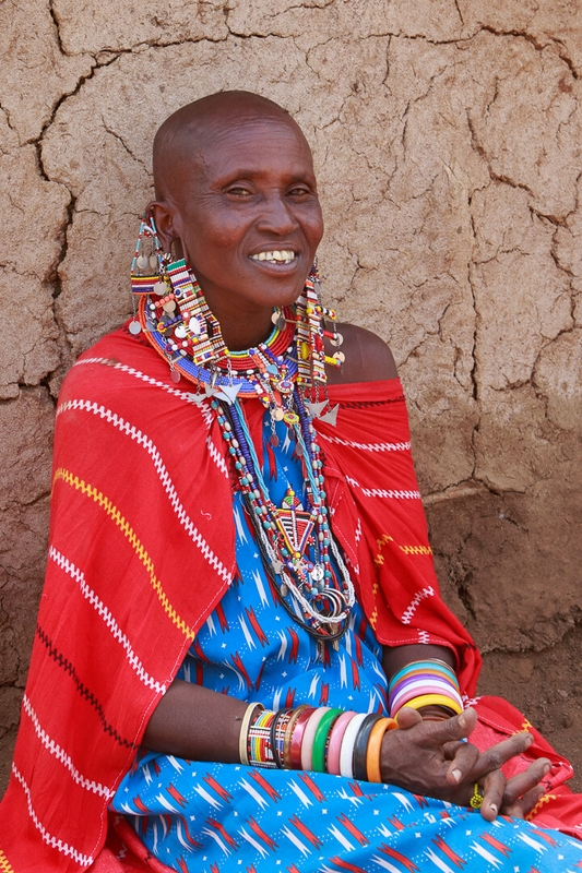 Honour For Print Maasai Lady Kenya By Lekha Suraweera