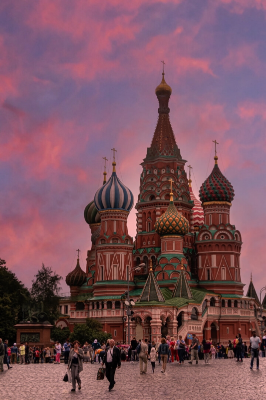 Merit For Moscow Red Square At Sunset By Swarna Wijesekera