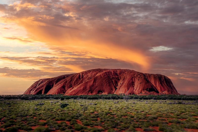 Honour For Digital Sunrise In  Uluru By Swarna Wijesekera