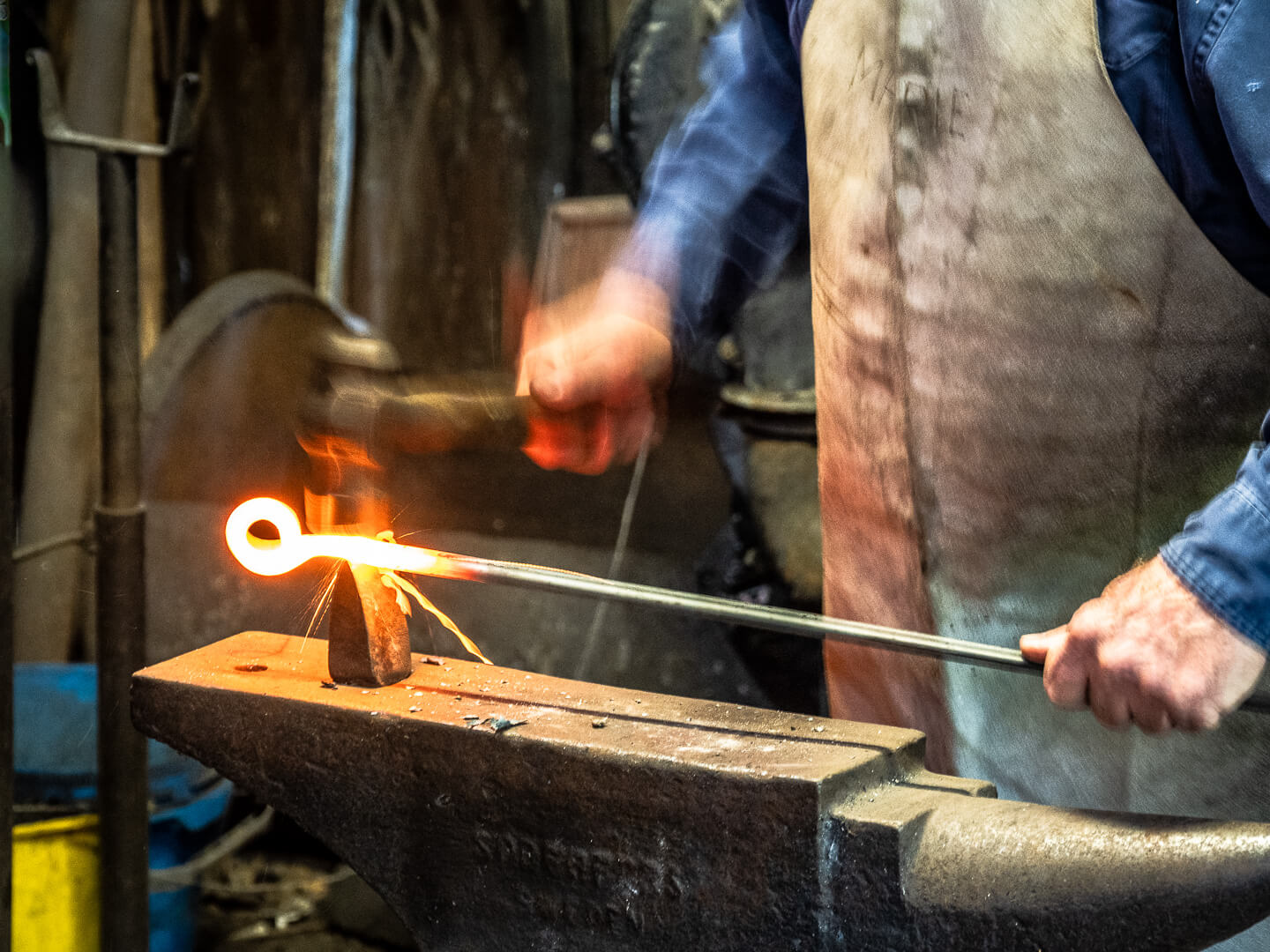 Merit For Print The Blacksmith Hammers By Hector Beveridge