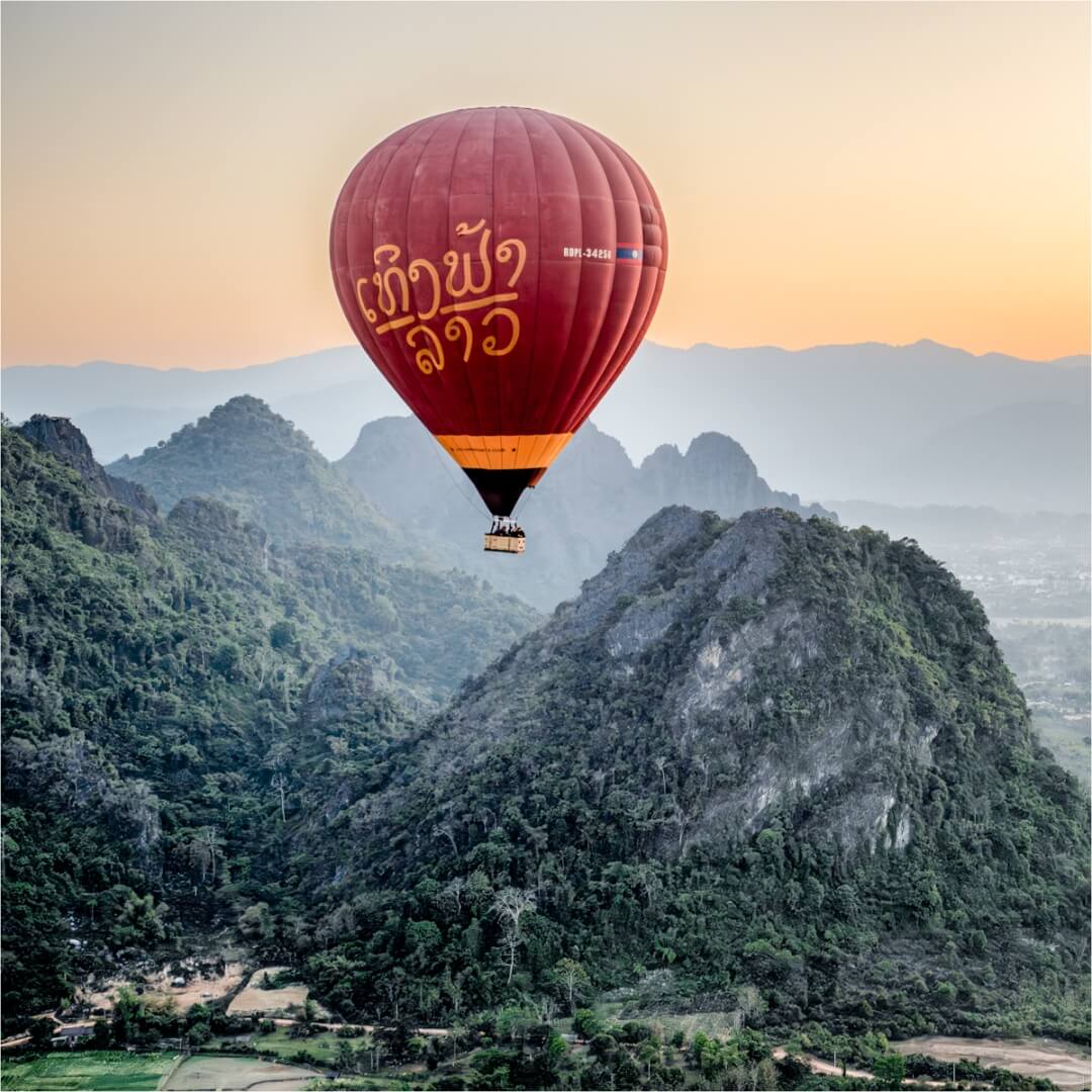 Merit For Digital Balloon Above Laos By Paul MacKay