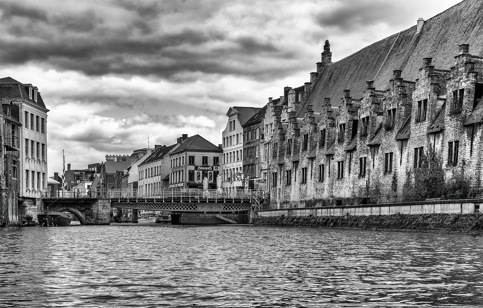 Merit For Print A029 The Lys River At Ghentjpeg By Bob Garnett
