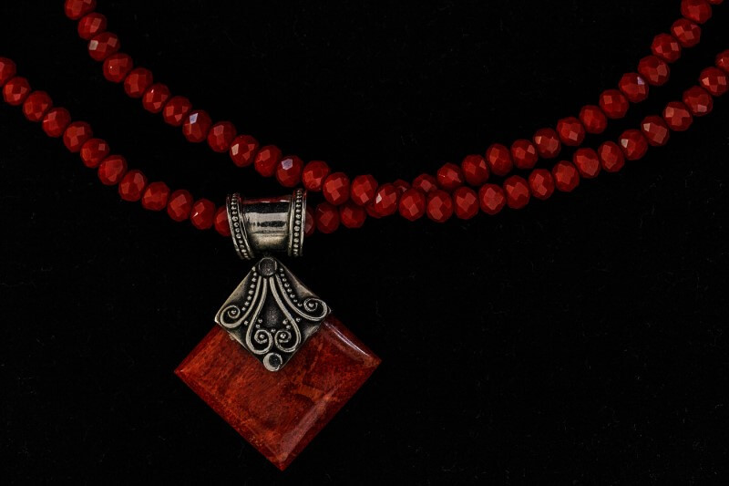 Merit For Red Necklace By Lekha Suraweera