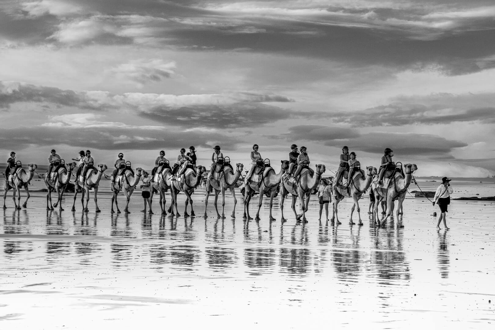 Bronze For Digital  Camel Ride On The Beach By Swarna Wijesekera