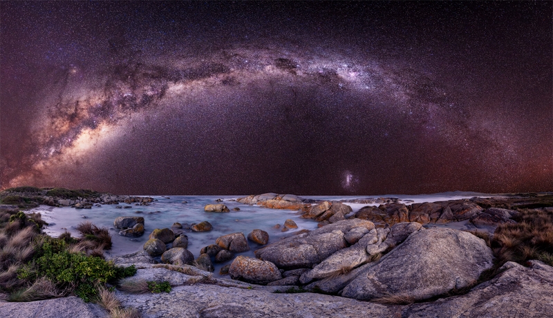 Merit For Digital Milky Way Over Tasmania By Jefferey Mott
