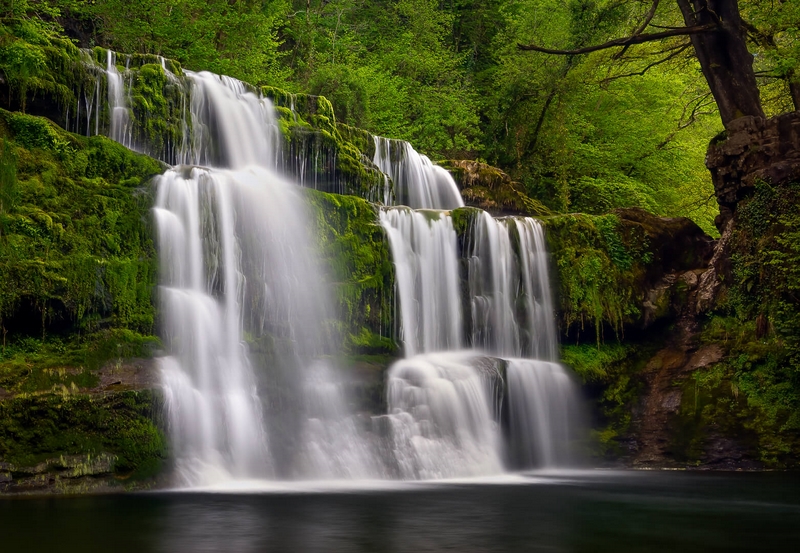 Honour For Digital Waterfalls In Brecon Beacons National Park By Geoffrey Hui
