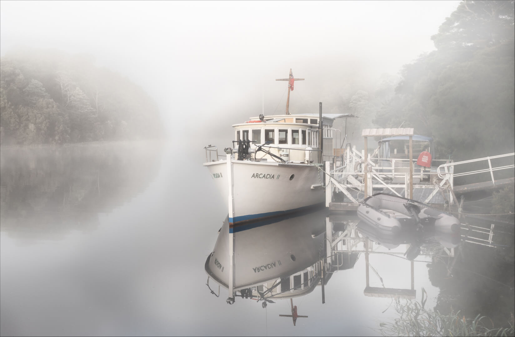 Honour For Print Misty Morning On The Pieman River By Paul MacKay
