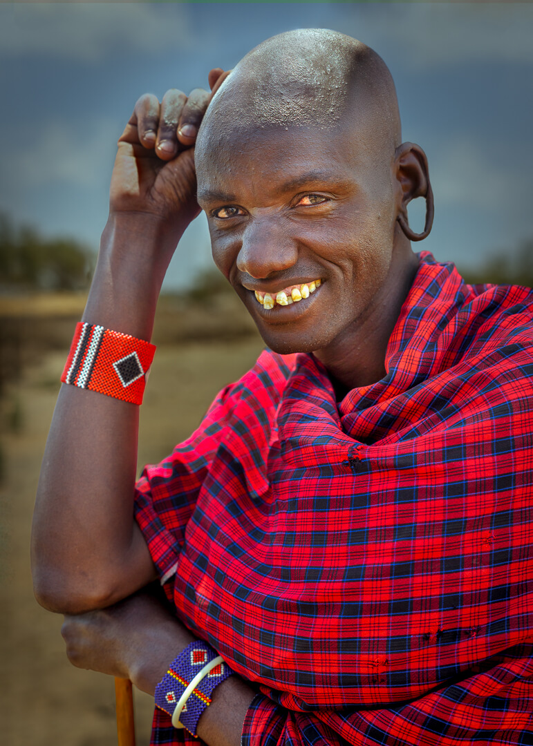 Merit For Digital Maasai Warrior Portrait By Geoffrey Hui