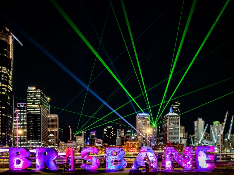 Merit For Brisbane Laser Lit By Hector Beveridge