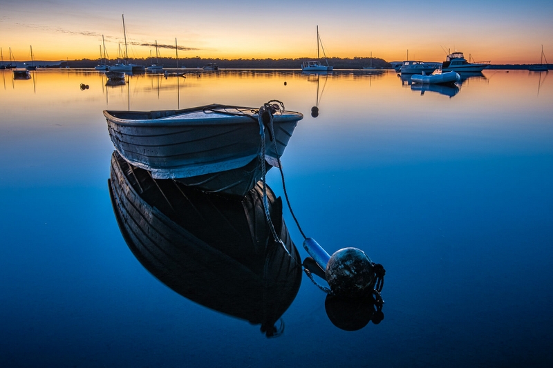 Honour For Digital Calm Waters In The Blue Hour By Sharon Puata Puata