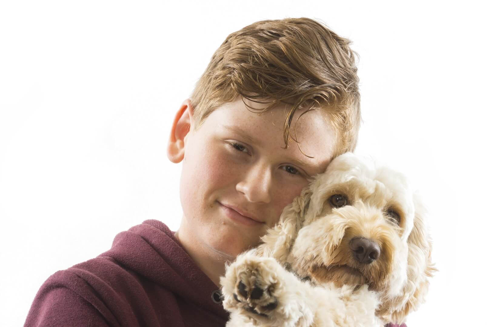 Merit For Digital Boy With Dog By Michael Hilton