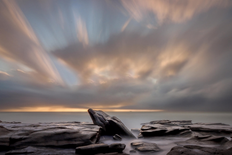 Merit For Print A45 Sunrise At Dolphin Rock By Heidi Wallis